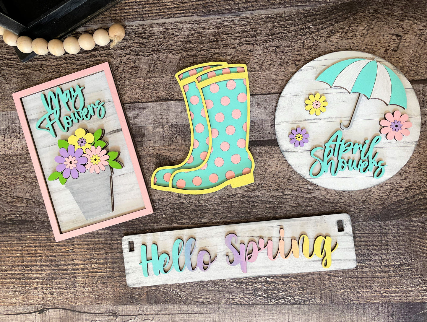 April Showers Interchangeable Kit (Wagon / Raised Shelf)