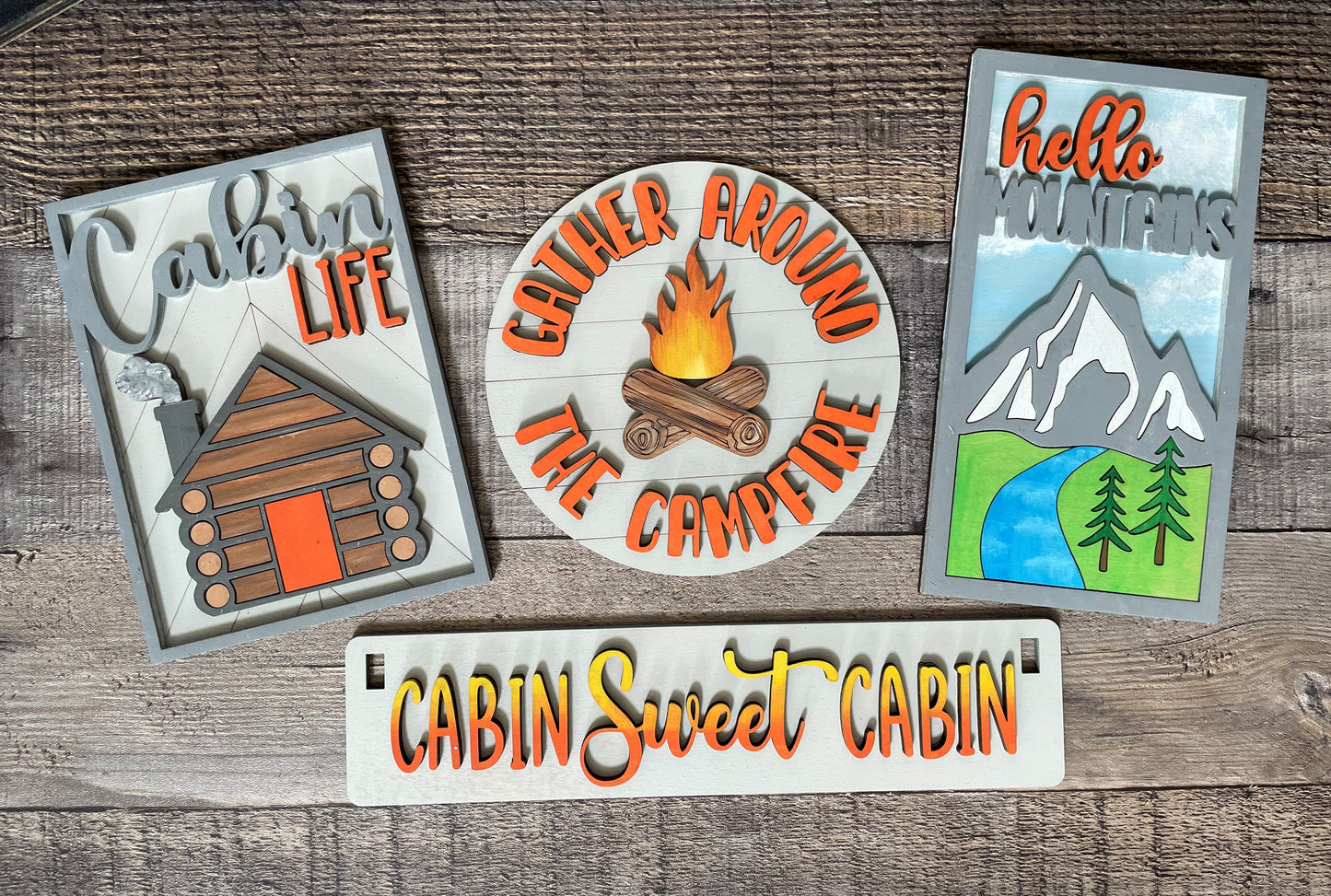 Cabin Life Interchangeable Project (Wagon / Raised Shelf)