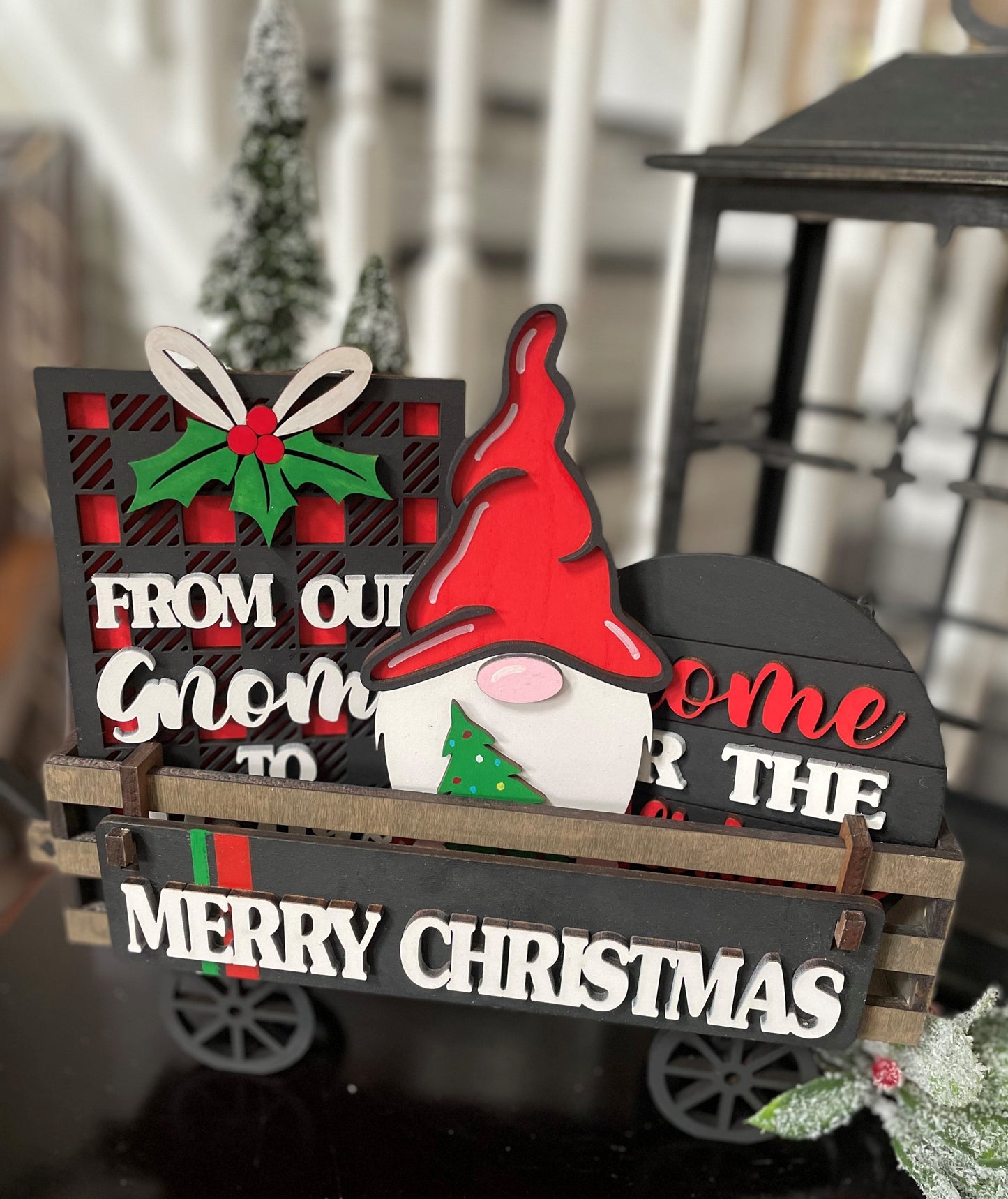 Gnome Christmas Interchangeable Kit (Wagon / Raised Shelf)