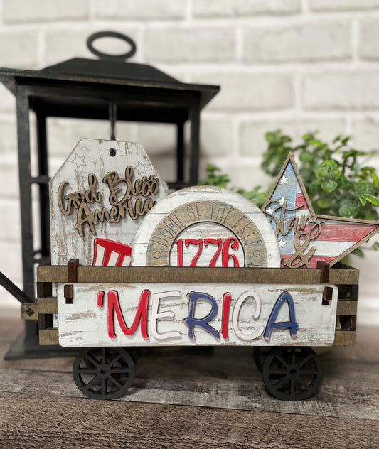 God Bless America Interchangeable Kit (Wagon / Raised Shelf)