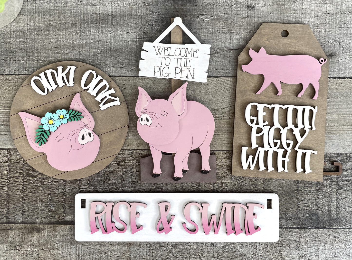 Pigs Interchangeable Project (Wagon / Raised Shelf)