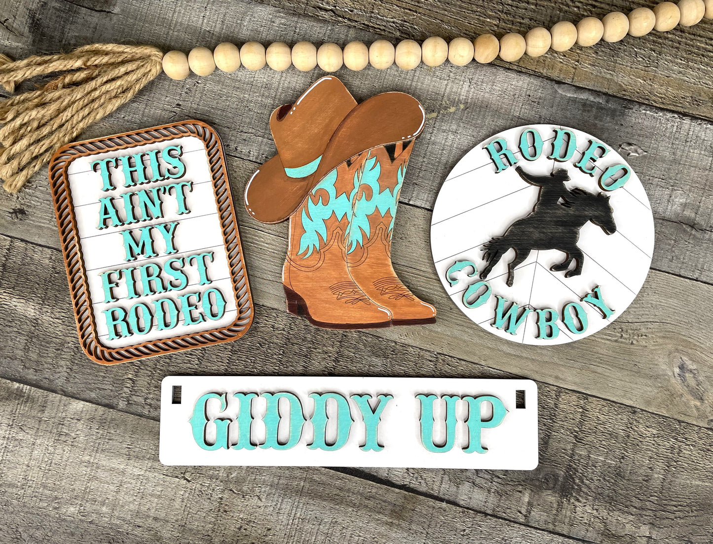 Rodeo Cow Boy-Girl Interchangeable Project (Wagon / Raised Shelf)