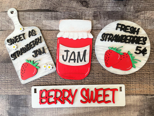 Strawberry Berry Sweet Interchangeable Kit (Wagon / Raised Shelf)