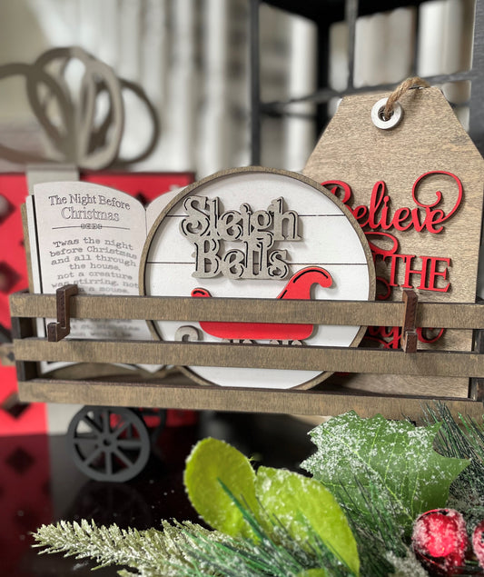 Vintage Christmas Interchangeable Kit (Wagon / Raised Shelf)
