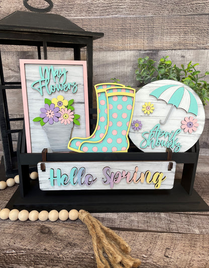 April Showers Interchangeable Kit (Wagon / Raised Shelf)