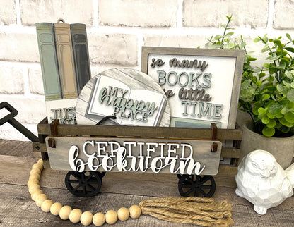 Book Lover Interchangeable Kit (Wagon / Raised Shelf)