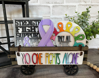 Cancer Awareness Interchangeable Kit (Wagon / Raised Shelf)