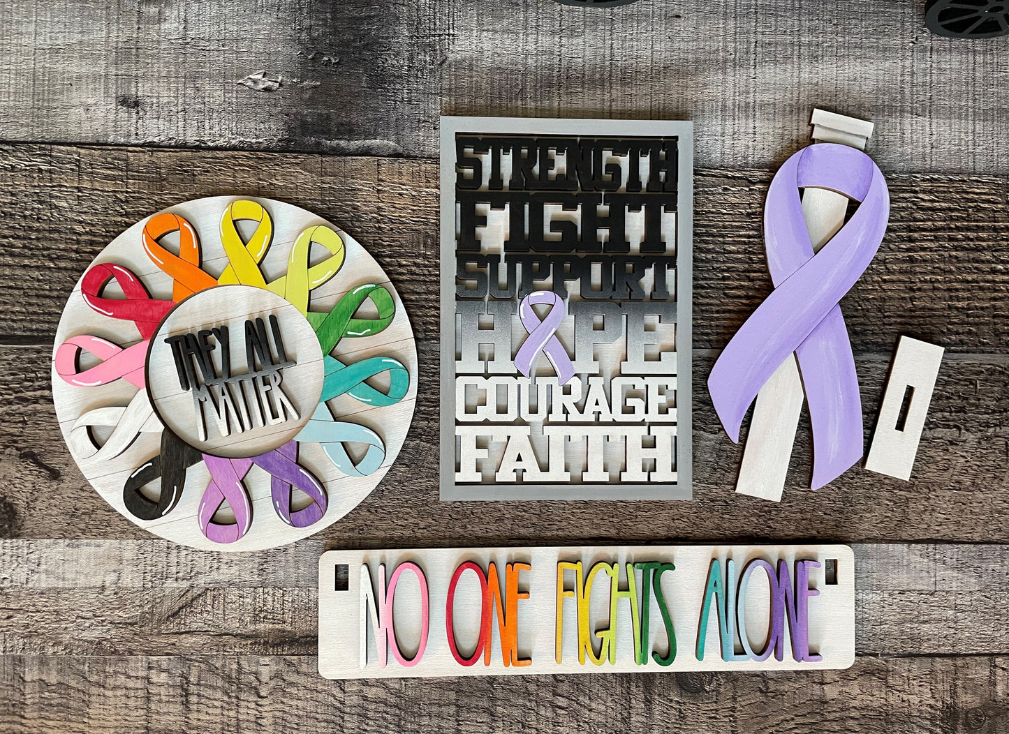 Cancer Awareness Interchangeable Kit (Wagon / Raised Shelf)