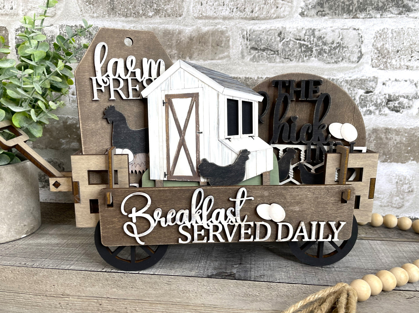 Chickens Interchangeable Kit (Wagon / Raised Shelf)