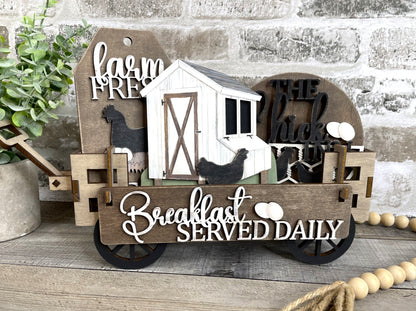 Chickens Interchangeable Kit (Wagon / Raised Shelf)