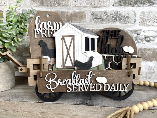 Chickens Interchangeable Kit (Wagon / Raised Shelf)