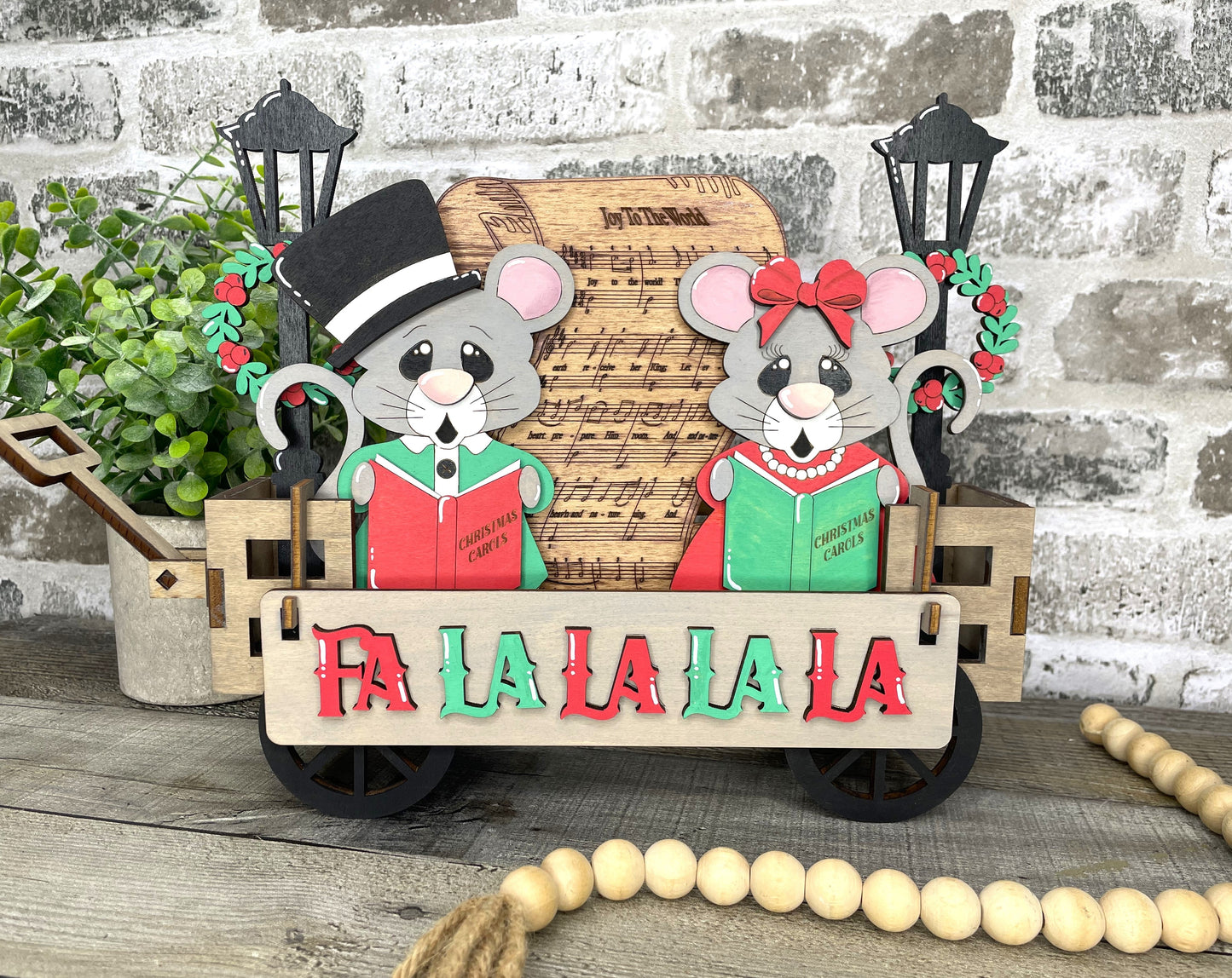 Christmas Caroling Interchangeable Kit (Wagon / Raised Shelf)