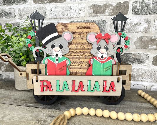 Christmas Caroling Interchangeable Project (Wagon / Raised Shelf)