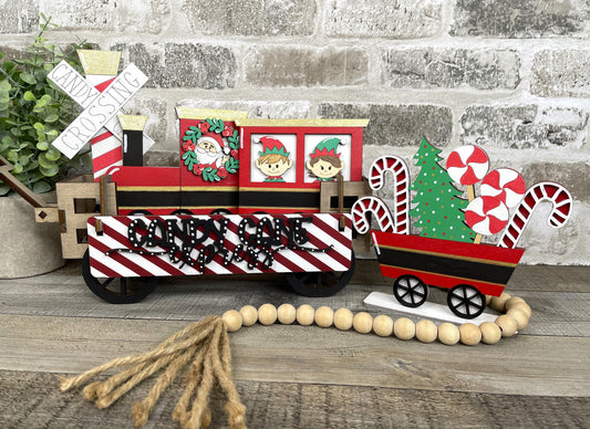 Christmas Train Interchangeable Kit (Wagon / Raised Shelf)