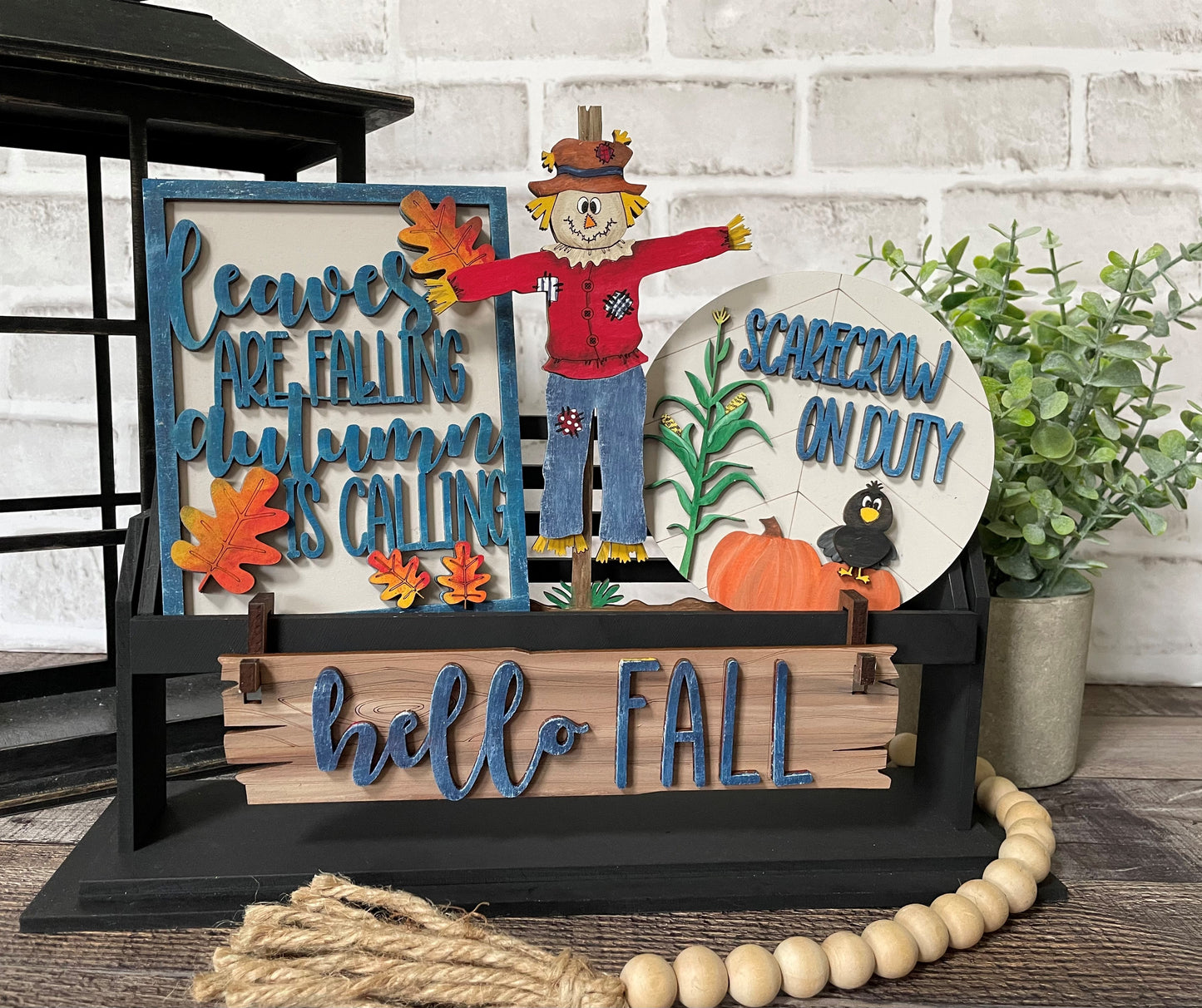 Fall Scarecrow Interchangeable Kit (Wagon / Raised Shelf)