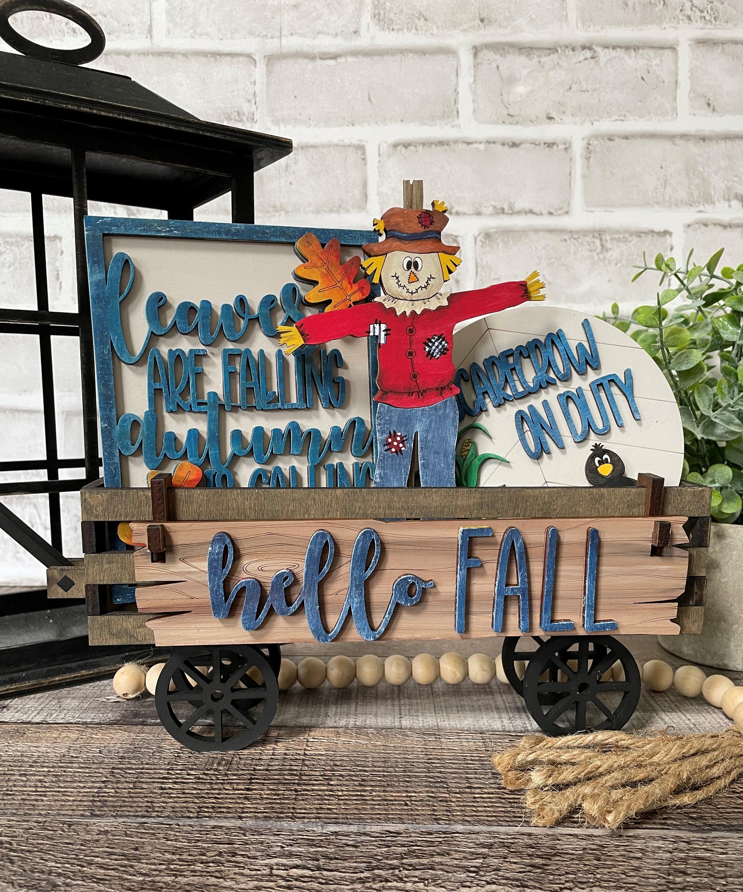 Fall Scarecrow Interchangeable Kit (Wagon / Raised Shelf)