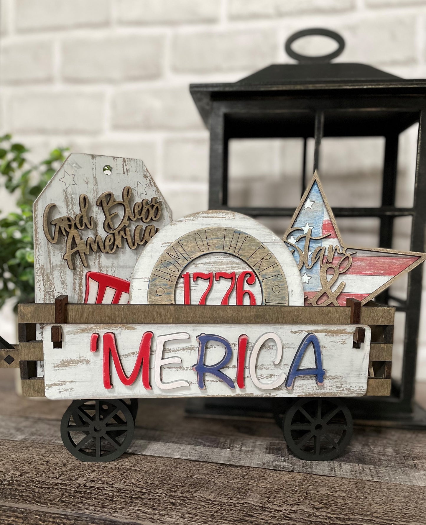 God Bless America Interchangeable Kit (Wagon / Raised Shelf)