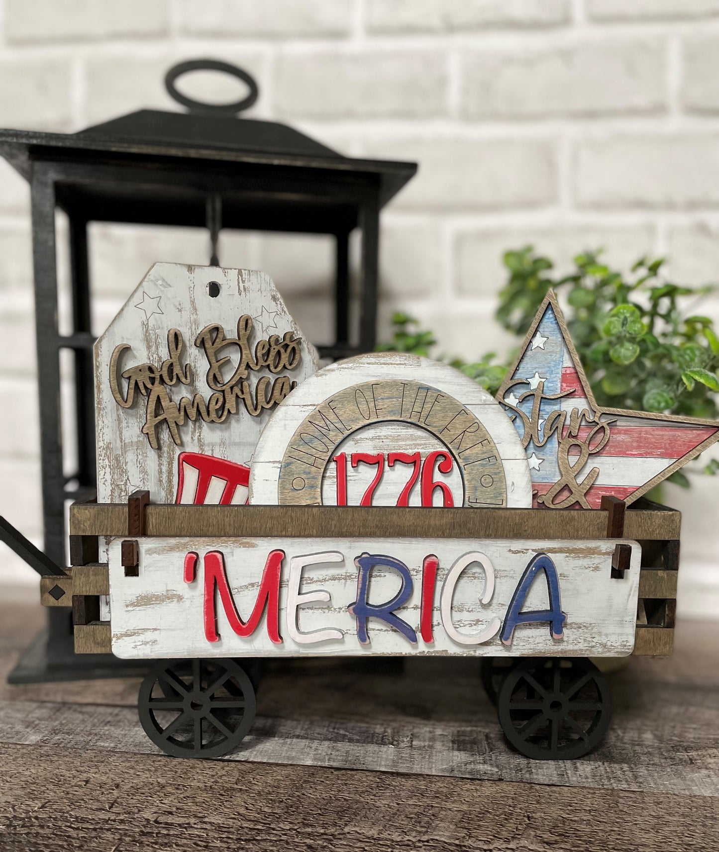 God Bless America Interchangeable Kit (Wagon / Raised Shelf)