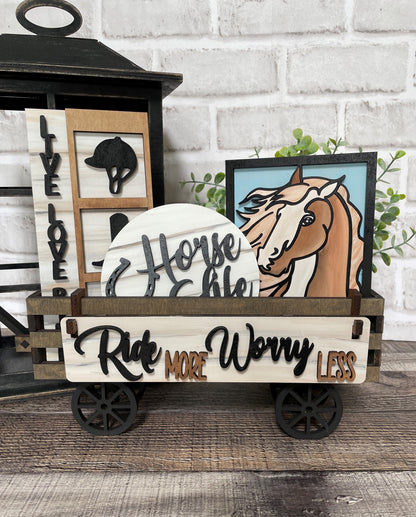 Horses Interchangeable Kit (Wagon / Raised Shelf)