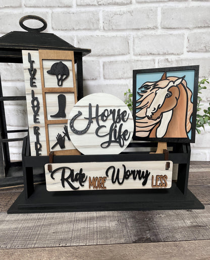 Horses Interchangeable Kit (Wagon / Raised Shelf)