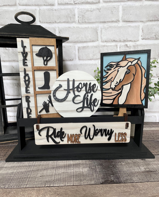 Horses Interchangeable Kit (Wagon / Raised Shelf)
