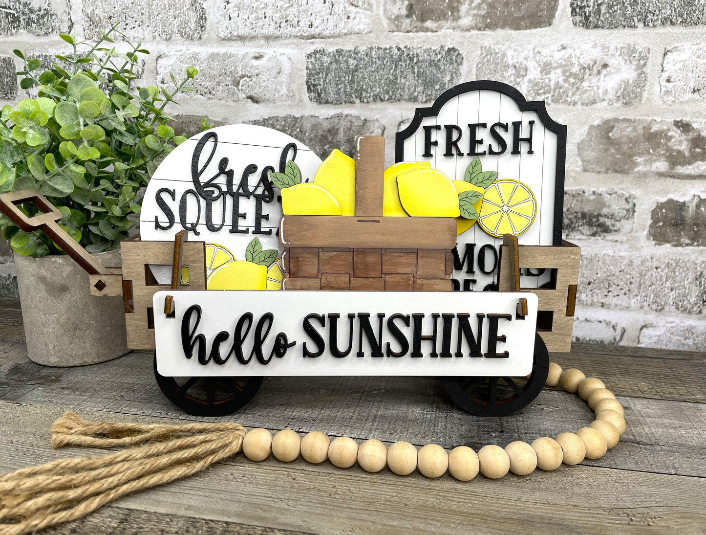 Lemon Basket Interchangeable Kit (Wagon / Raised Shelf)