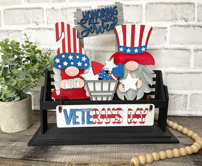 Patriotic Gnome Interchangeable Kit (Wagon / Raised Shelf)