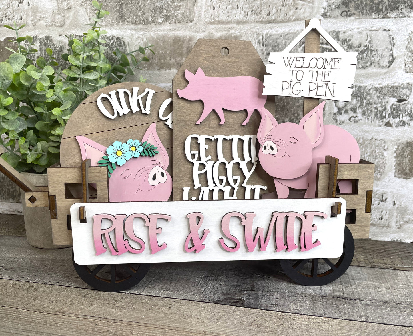 Pigs Interchangeable Kit (Wagon / Raised Shelf)