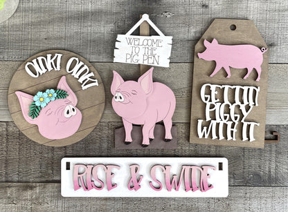 Pigs Interchangeable Kit (Wagon / Raised Shelf)