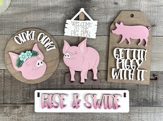 Pigs Interchangeable Project (Wagon / Raised Shelf)