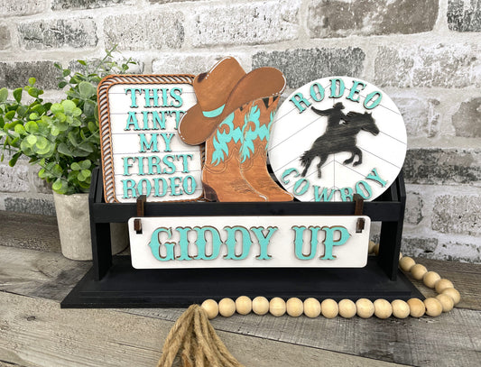 Rodeo Cow Boy-Girl Interchangeable Project (Wagon / Raised Shelf)