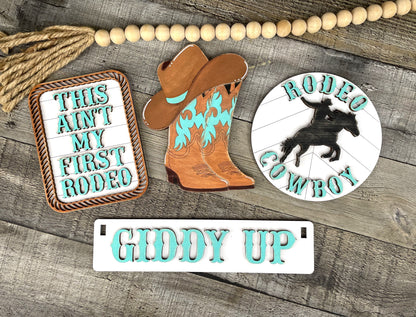 Rodeo Cow Boy-Girl Interchangeable Kit (Wagon / Raised Shelf)