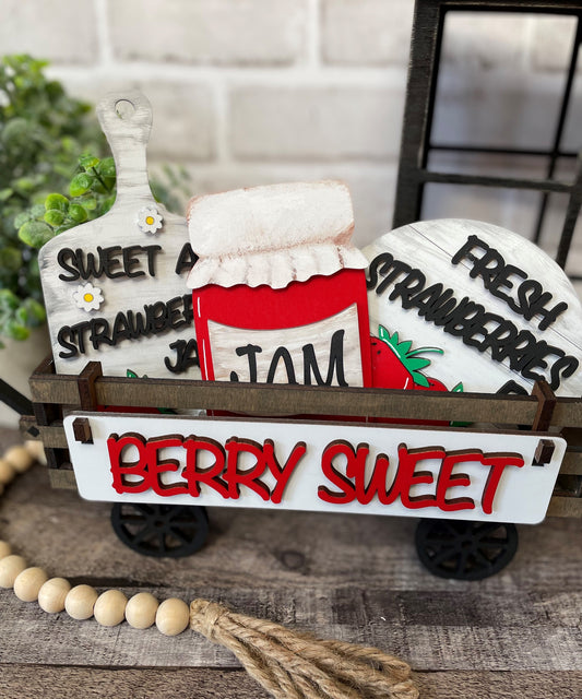 Strawberry  Berry Sweet Interchangeable Kit (Wagon / Raised Shelf)
