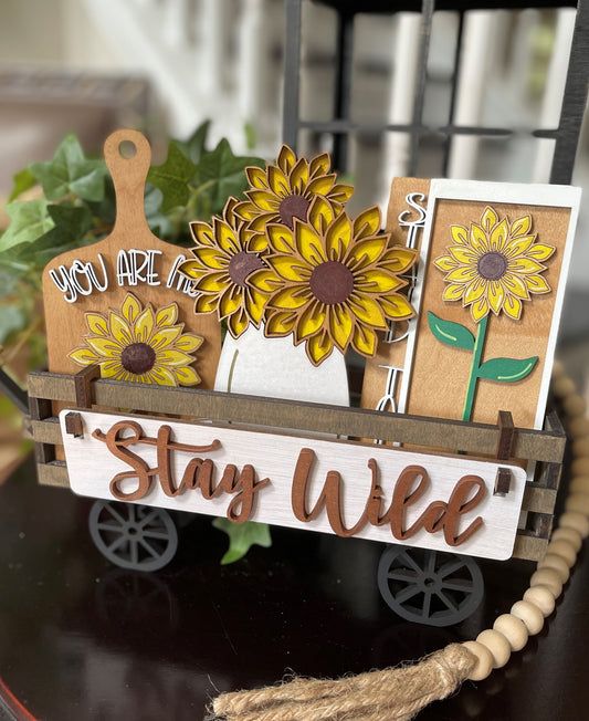 Sunflowers Interchangeable Kit (Wagon / Raised Shelf)