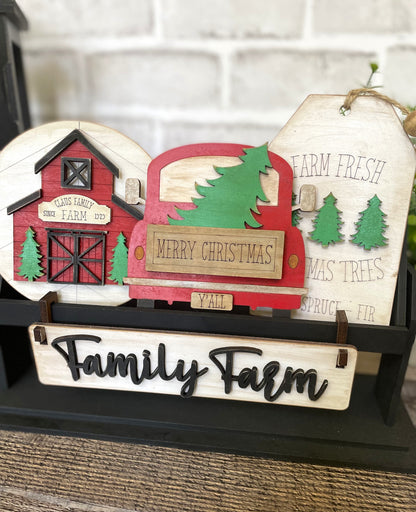 Truck Christmas Interchangeable Kit (Wagon / Raised Shelf)