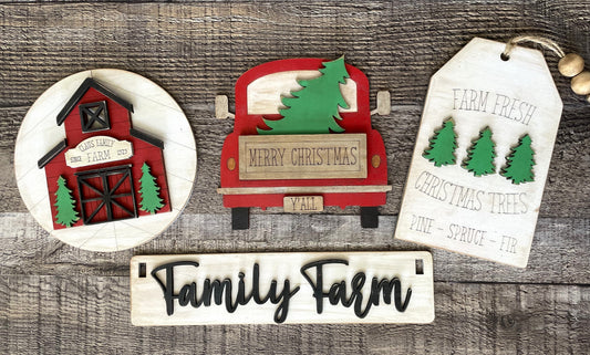 Christmas Truck Interchangeable Project (Wagon / Raised Shelf)