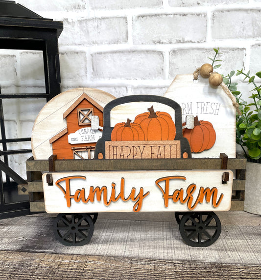 Truck Pumpkins Interchangeable Kit (Wagon / Raised Shelf)