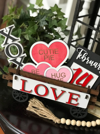 Valentines Interchangeable Kit (Wagon / Raised Shelf)