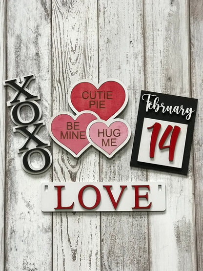 Valentines Interchangeable Kit (Wagon / Raised Shelf)
