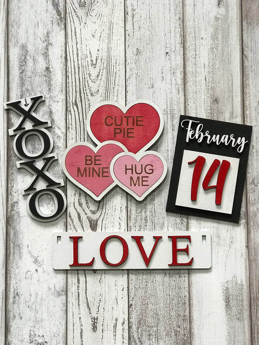 Valentines Interchangeable Kit (Wagon / Raised Shelf)