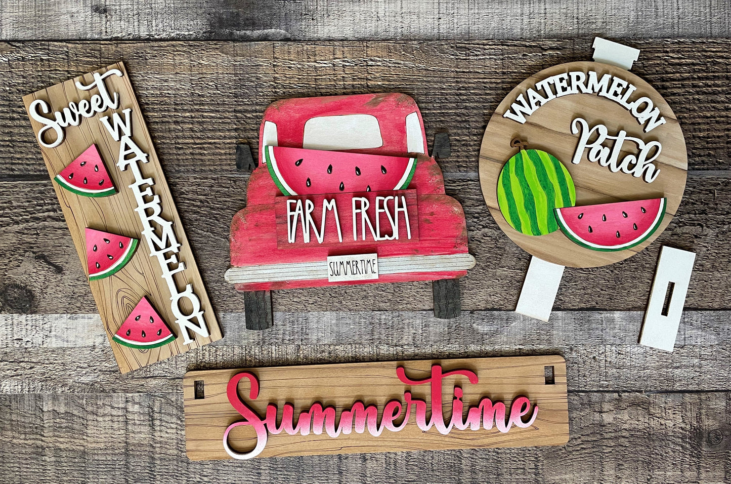 Watermelon Interchangeable Project (Wagon / Raised Shelf)